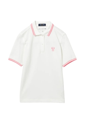 Comme Des Garçons Girl embroidered-logo polo shirt - White