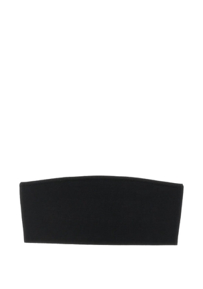 Max Mara fabric stitch bandeau bra - Black