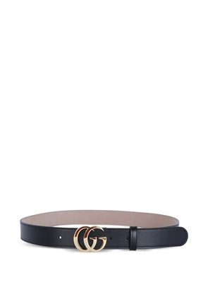 Gucci interlocking buckle leather belt - Black