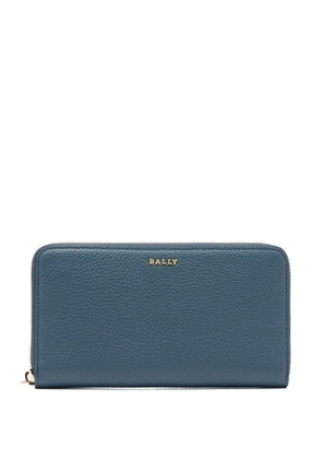 Bally grained zip-around wallet - Blue