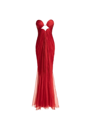 Maria Lucia Hohan sweetheart pendant dress - Red