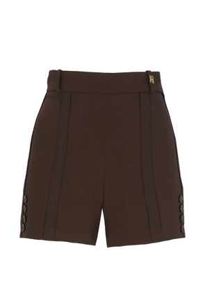Elisabetta Franchi button-detail shorts - Brown