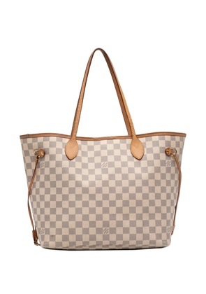 Louis Vuitton Pre-Owned 2012 Damier Azur Neverfull MM tote bag - White