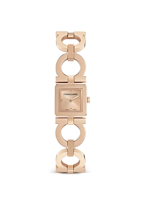 Ferragamo Double Gancini 19mm Watch - Pink