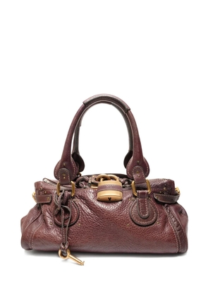Chloé Pre-Owned 2000s Paddington padlock leather tote bag - Brown