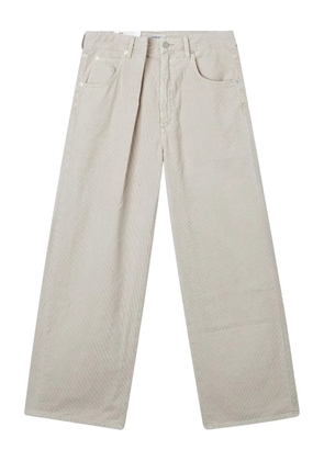 AGOLDE Corduroy Pleated Denim - Neutrals
