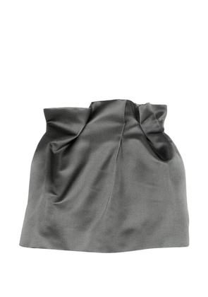 Magda Butrym gathered mini skirt - Grey