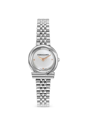 Ferragamo Twisted 23mm watch - Silver