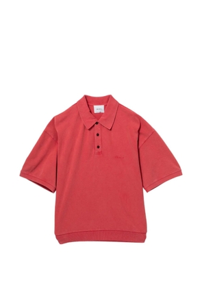 Halfboy ribbed polo shirt - Red