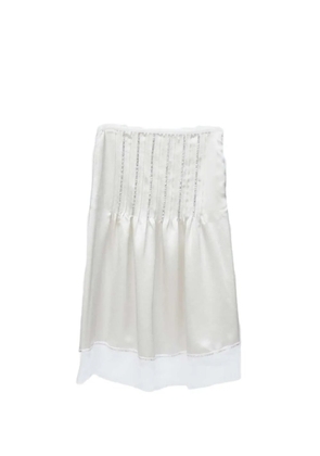 3.1 Phillip Lim crystal-inlay embellished satin slip skirt - Neutrals