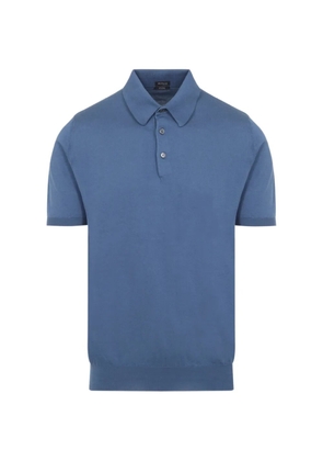 Kiton buttoned polo shirt - Blue
