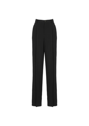 Elisabetta Franchi pleated trousers - Black