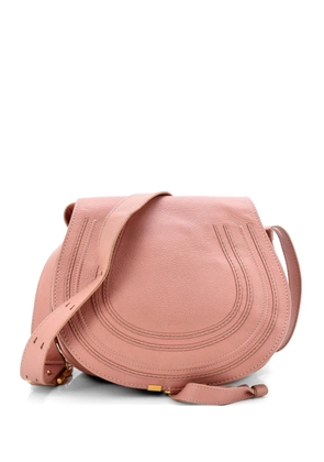 Chloé Pre-Owned Marcie Saddle Bag Leather Medium crossbody bag - Pink