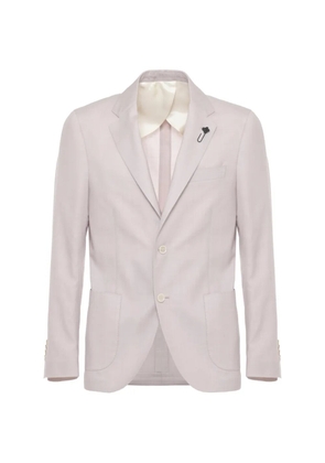 Lardini flower-pin jacket - Pink