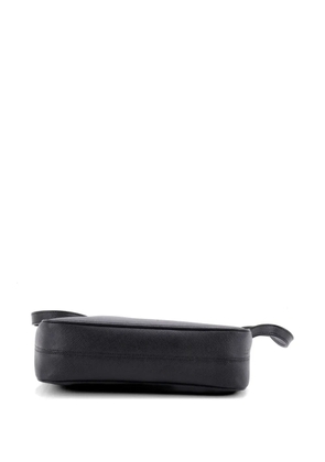 Prada Pre-Owned Adjustable Handle Zip Saffiano Leather Mini hobo bag - Black