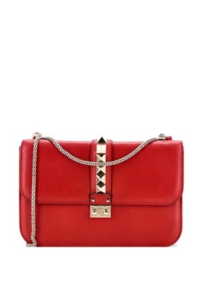 Valentino Garavani Pre-Owned Glam Lock Leather Large shoulder bag - Red