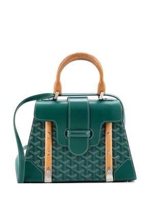 Goyard Pre-Owned Saigon Top Handle Bag Coated Canvas with Leather PM satchel - Green