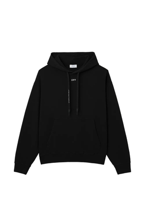 Off-White Diag-stripe-print hoodie - Black