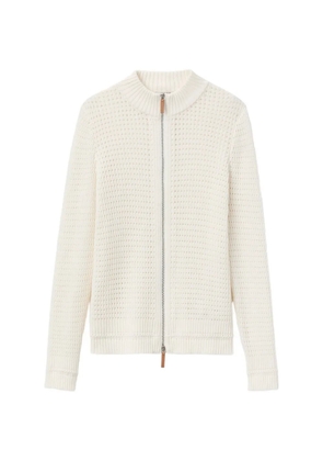 Lafayette 148 zip-front cardigan - Neutrals