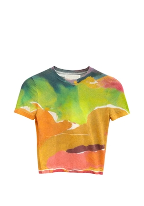 Ulla Johnson Sana patterned T-shirt - Orange