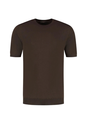 slowear short-sleeved crew-neck sweater - Brown