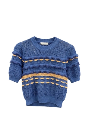 Ulla Johnson knitted short-sleeve top - Blue