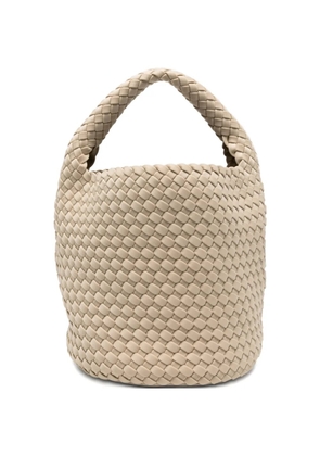 MARREA woven bucket bag - Neutrals
