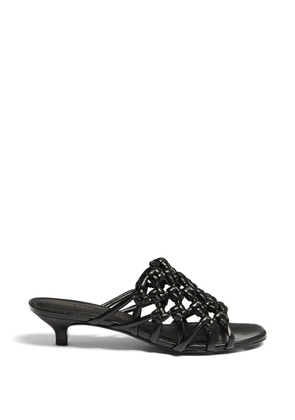 Liviana Conti woven kitten-heel sandals - Black