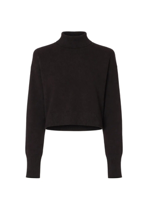 SABLYN turtleneck cropped sweater - Brown