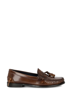 Fortela Sophie tassel leather loafers - Brown