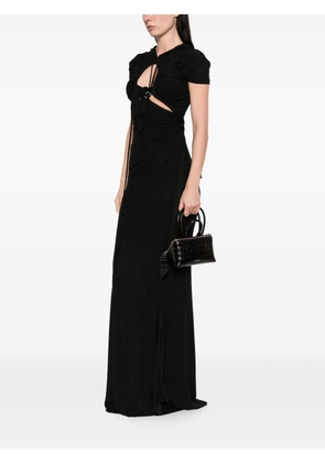 Ottolinger tie-detail maxi dress - Black