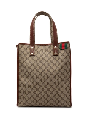 Gucci Pre-Owned 2000-2015 GG Supreme Web tote bag - Brown