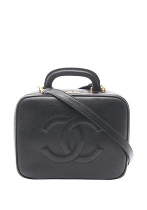 CHANEL Pre-Owned 1996-1997 CC Caviar Vanity Case satchel - Black