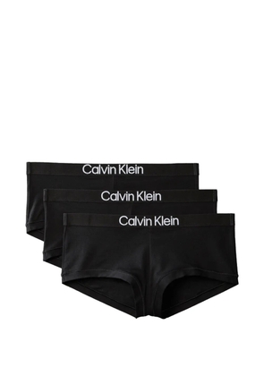 Calvin Klein Maximum Cotton logo-detail briefs (set of three) - Black