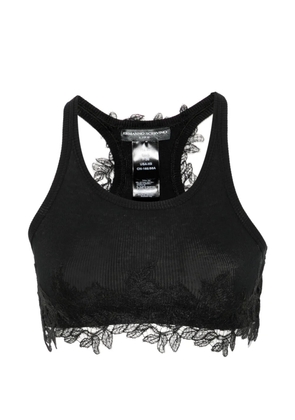 Ermanno Scervino lace cropped top - Black
