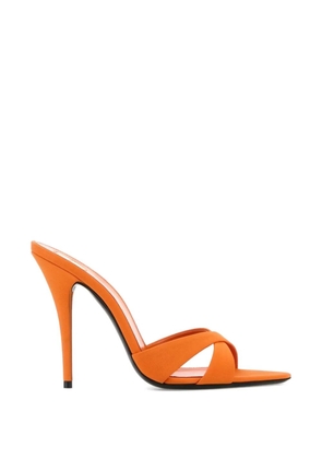 Saint Laurent criss-cross heeled sandals - Orange