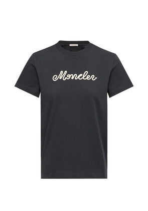 Moncler scripted-logo T-shirt - Blue