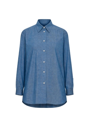 Dusan pointed-collar shirt - Blue