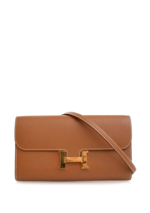 Hermès Pre-Owned 2022 Epsom Constance Long To Go Wallet crossbody bag - Brown