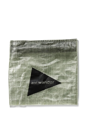 and Wander Dyneema logo-print wallet - Green