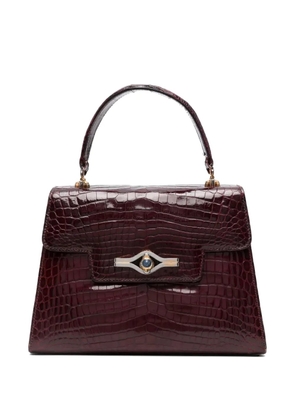 Gucci Pre-Owned crocodile-embossed tote bag - Red