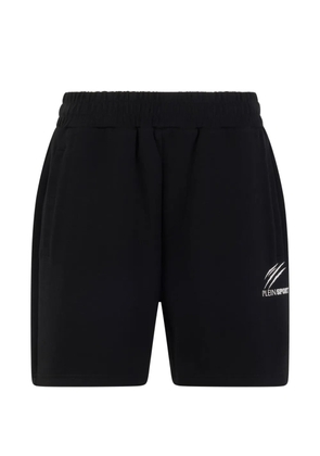 Plein Sport logo-embossed shorts - Black