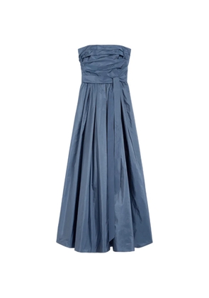 Max Mara Quinoa strapless belted maxi dress - Blue