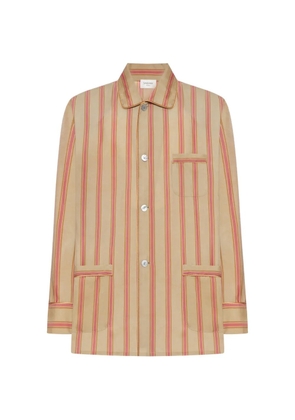 Saint Laurent striped pyjama top - Neutrals