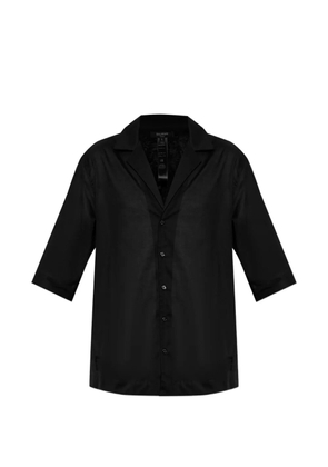 Balmain button-up short-sleeve shirt - Black