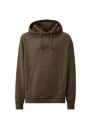 C.P. Company logo hooded sweatshirt - Brown