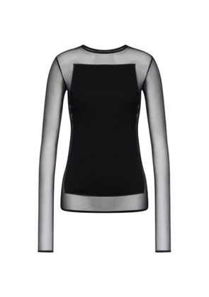 DONDUP sheer-panel top - Black