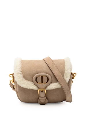 Christian Dior Pre-Owned 2020 Small Suede Shearling Bobby crossbody bag - Brown