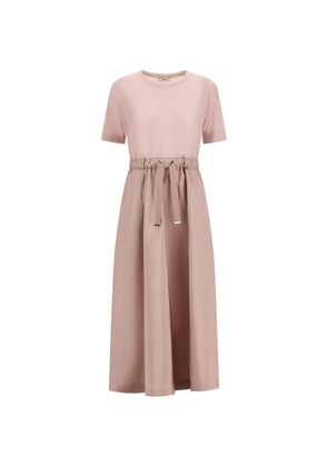 Herno drawstring-waist midi dress - Neutrals