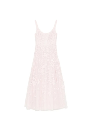 Needle & Thread floral-embrodairy dress - Pink